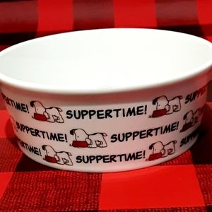 Peanuts SNOOPY SUPPER TIME! - Dog or Cat Food / Wa